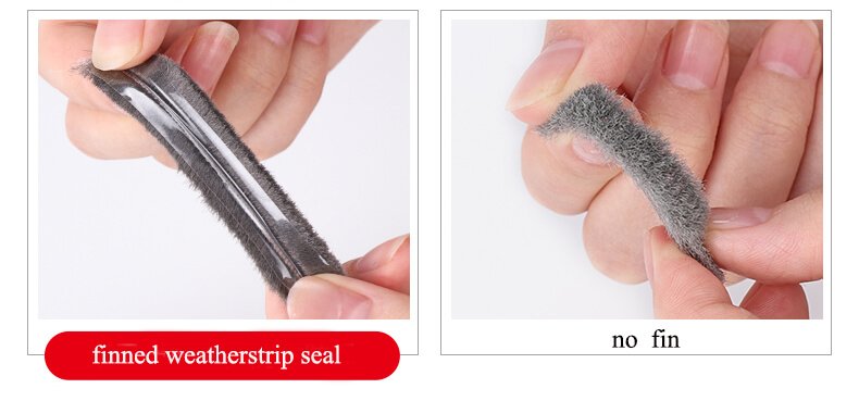 finned pile weatherstrip seal