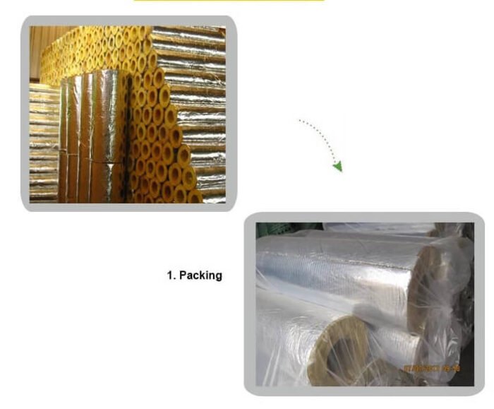 Fiberglass Pipe Insulation with jacket ISL-010A