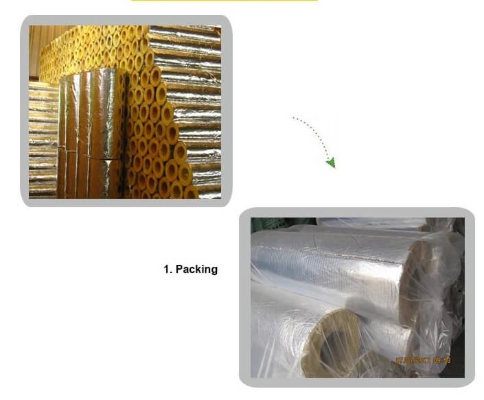 Fiberglass Pipe Insulation with jacket ISL-010A